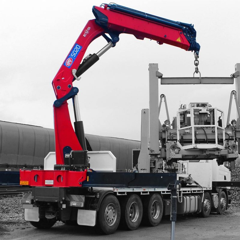 Large HMF Truck Mounted Loading Cranes WestTrans Equipment